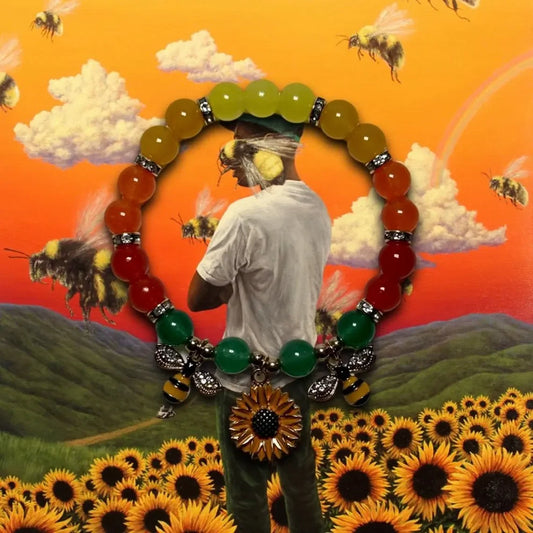 Handcrafted Flower Boy Unisex Beaded Bracelet Inspired by Tyler the Creator