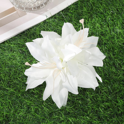 Bohemian Orchid Flower Hair Clips for Women Bridal Beach Wedding Hair Accessories
