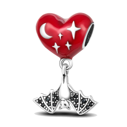 Sterling Silver Halloween Skull Bat Pumpkin Charm Pendant for DIY Jewelry SMC1964