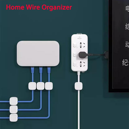 Magnetic Cable Clip With Adhesive Base 7.5mm Slot Wire Holder Cord Organizer For Home Office Desk Management