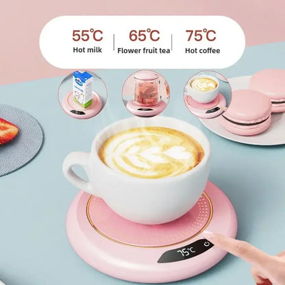 USB Cup Warmer Coffee Mug Heating Coaster With 3 Settings