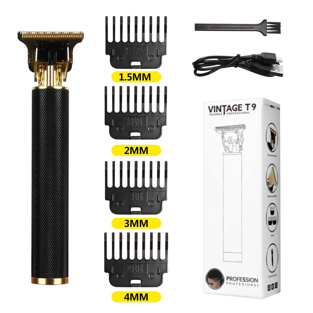 V-Vimika T9 Electric Hair Clipper with LCD Display Stainless Steel Precision Trimmer for Men Fast Charging Wet and Dry Use