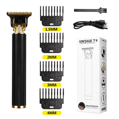V-Vimika T9 Electric Hair Clipper with LCD Display Stainless Steel Precision Trimmer for Men Fast Charging Wet and Dry Use