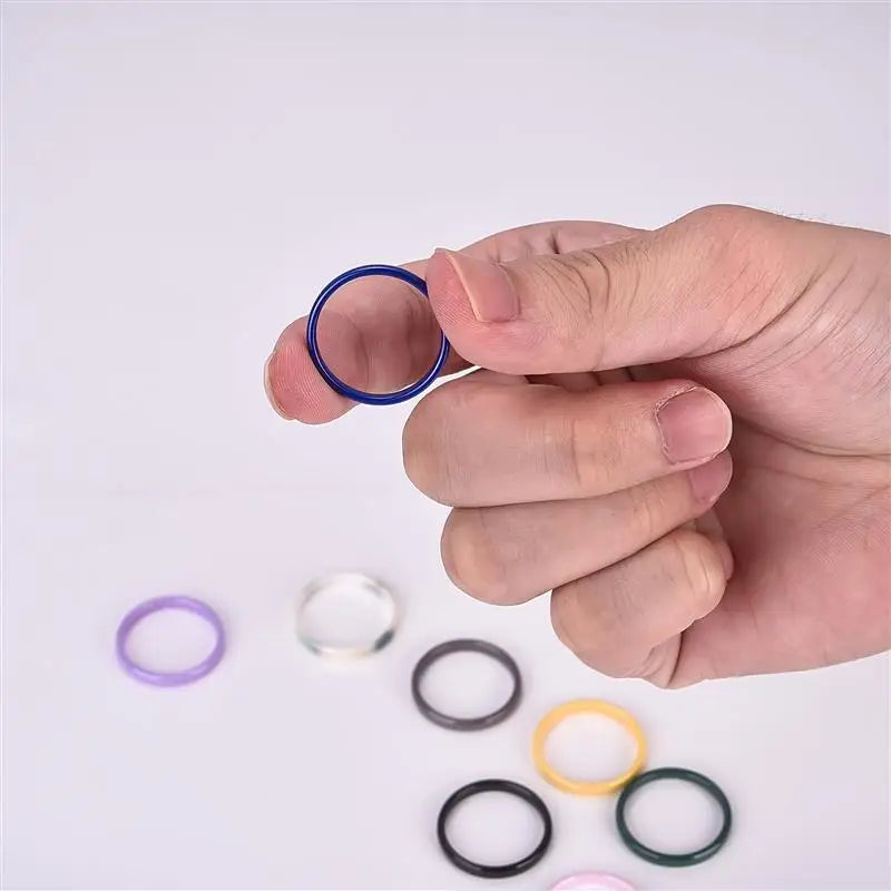 Jiayiqi Smooth Cut Ceramic Rings for Couples in Trendy Colors
