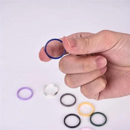 Jiayiqi Smooth Cut Ceramic Rings for Couples in Trendy Colors