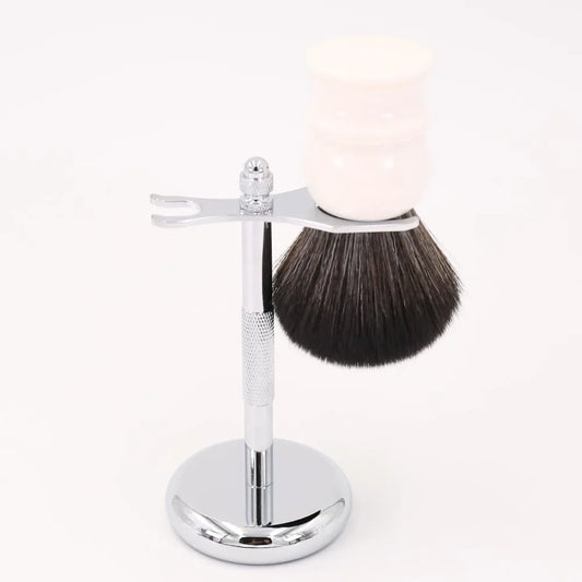 Yaqi Men's Premium Shaving Brush and Razor Stand Set for Superior Grooming