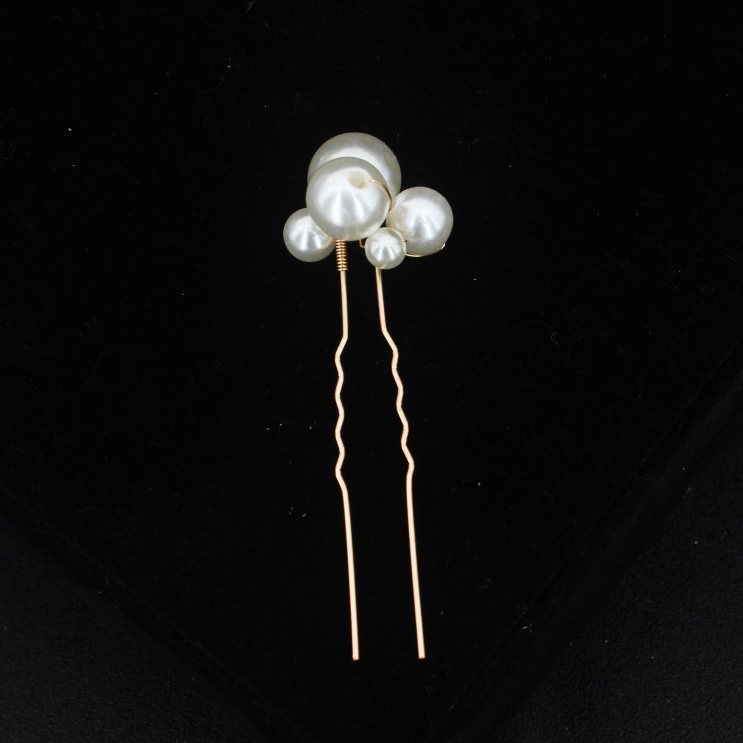 Elegant Bridal Rhinestone Hair Pins with Pearls for Wedding and Party