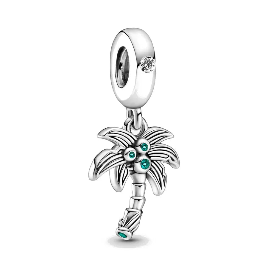 Exquisite 925 Silver Leaf Beads with Honey and Durian Pendant for European Original Bracelets DIY Jewelry
