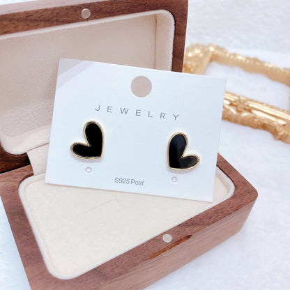 IFYOUOO Vintage Heart Earrings Delicate Sweet Jewelry for Women