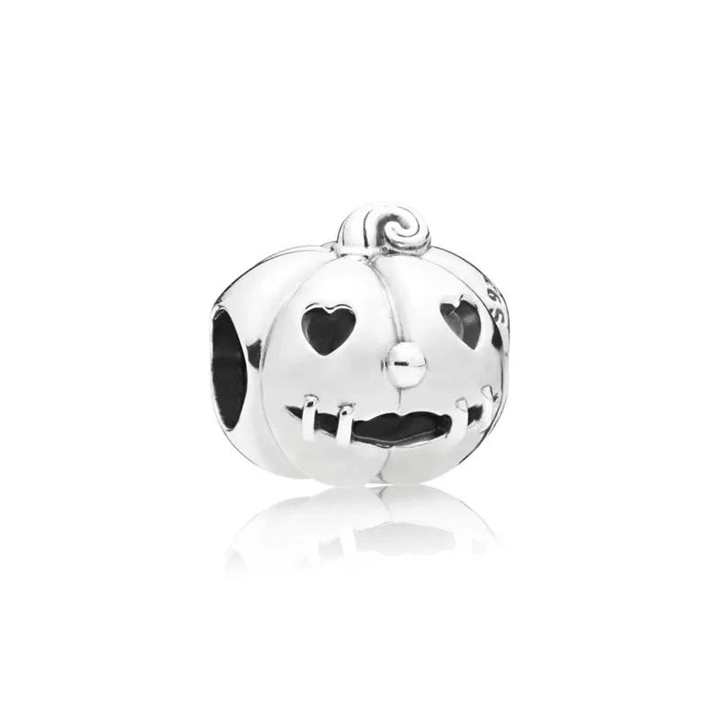 Elegant 925 Silver Backpack Bow Rose Bead Pendant for DIY European Bracelet Jewelry P264