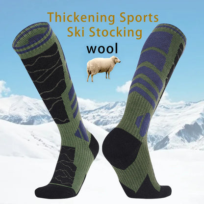 Merino Wool Cotton Winter Men Warm Ski Thermal Socks