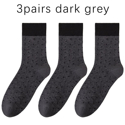 3 Pairs Women Airy Polka Dot Socks Odor Free Stretch