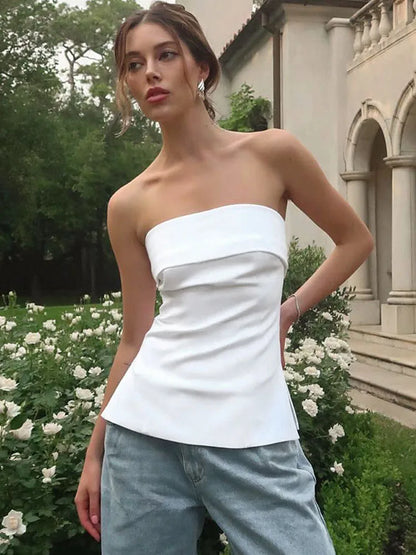 Dozw Tube Tops Women Strapless Bandeau Backless Bralette