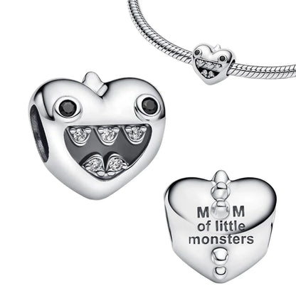 925 Sterling Silver Colorful Snowflake Heart Lock and Key Charms for DIY Necklace and Bracelet Jewelry Gifts