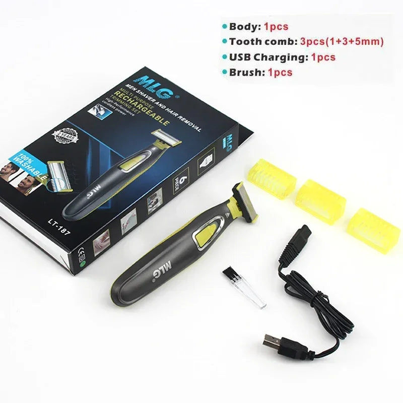 Electric Shaver for Men Cordless Professional Beard Trimmer USB Rechargeable Grooming Tool STANDARD