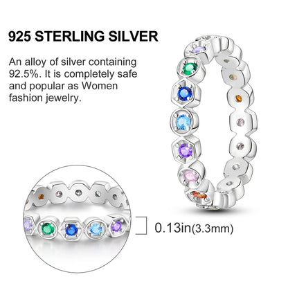Elegant 925 Sterling Silver Heart Shaped Starmoon Ring for Women Fine Engagement and Wedding Jewelry Gift SER101