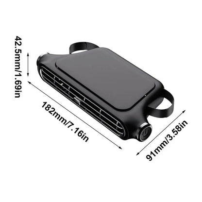 USB Charging Auto Cooling Air Fan for Vehicle 3 Speed Adjustable Truck Backseat Fans