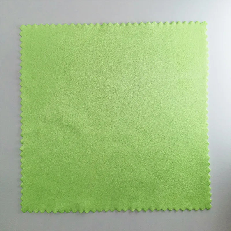 Zavorohin Soft Microfiber Suede Cleaning Cloths for Glasses and Jewelry, 100 Pack, Custom Logo Options