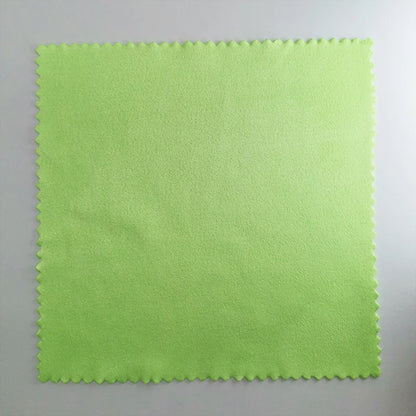 Zavorohin Soft Microfiber Suede Cleaning Cloths for Glasses and Jewelry, 100 Pack, Custom Logo Options