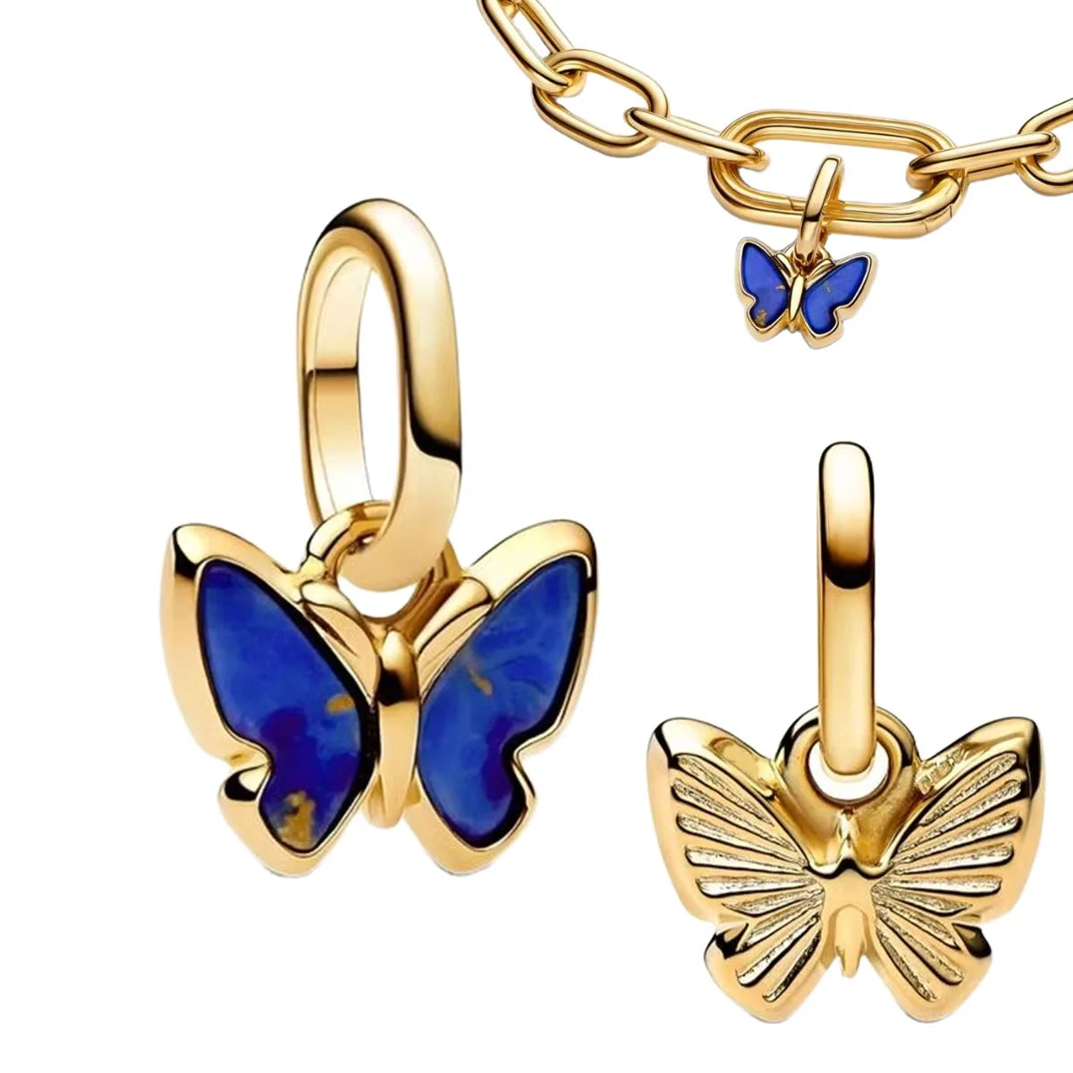 Sterling Silver 925 Angel Wing Heart Bird Charms for Bracelets and Necklaces Women's Fine DIY Jewelry Gifts