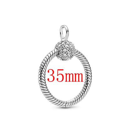 Zircon Love Heart Pendant Necklace Top Rated DIY Jewelry Charm for Women B3088