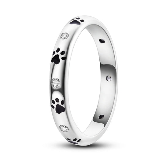 Silver Plated Luxury Stackable Ring with Infinite Flower Design for Women Perfect for Engagement and Wedding Events KTR093