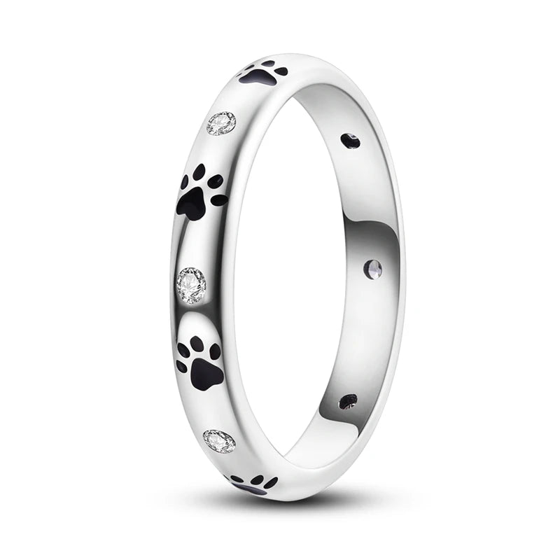 Silver Plated Luxury Stackable Ring with Real Infinite Flower Daisy Design for Women's Engagement and Wedding Parties PTR055
