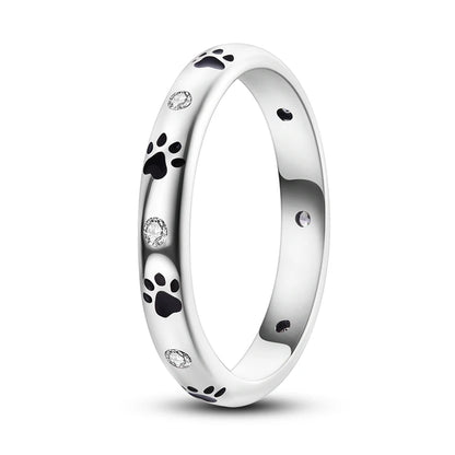 Silver Plated Luxury Stackable Ring with Real Infinite Flower Daisy Design for Women's Engagement and Wedding Parties PTR055