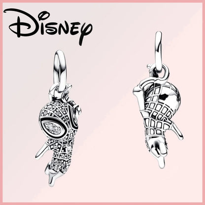 Disney 925 Sterling Silver Stitch Minnie Winnie Dangle