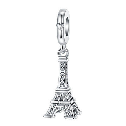 Elegant 925 Sterling Silver Butterfly Airplane Dangle Beads for Charm Bracelets
