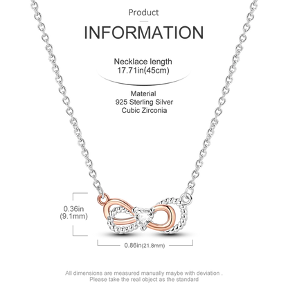 925 Sterling Silver Firefly Heart Zircon Pendant Necklace for Women Anniversary Birthday Gifts KTN032
