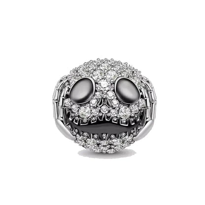 SilverSparkle Animal Skull Pendant for DIY Jewelry Bracelets B3660