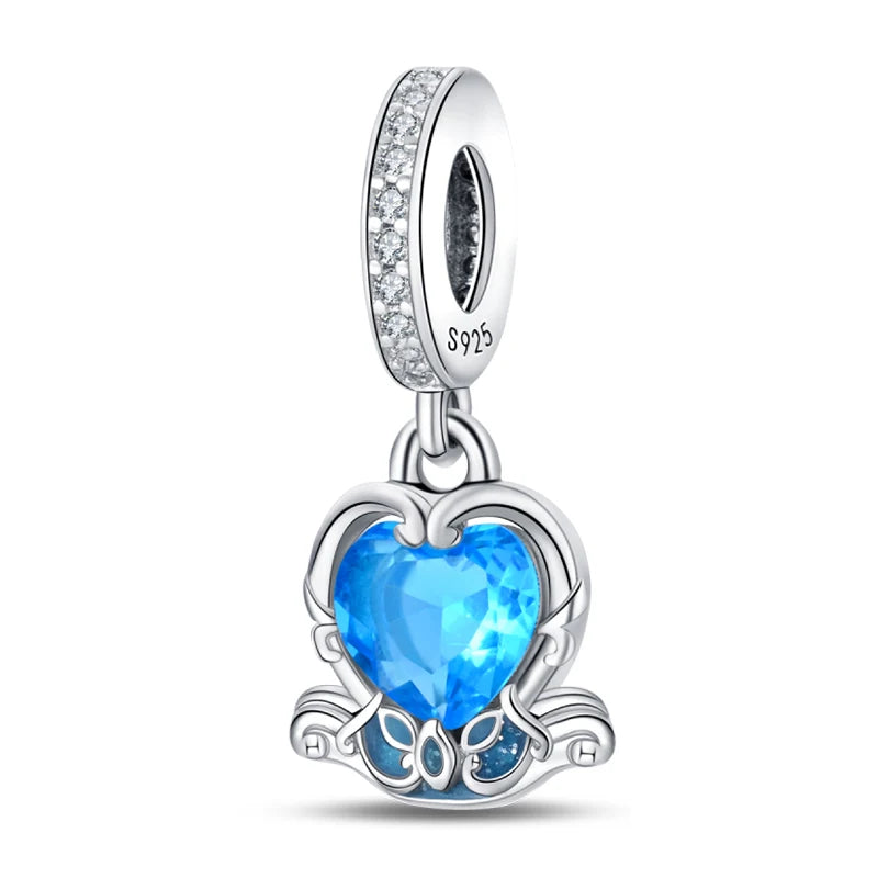 Sterling Silver Angel Mother Friendship Charm Beads for DIY Bracelets wPAC827