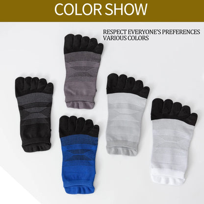 Lightweight Mens Split Toe Socks Cotton Blend Arch Support