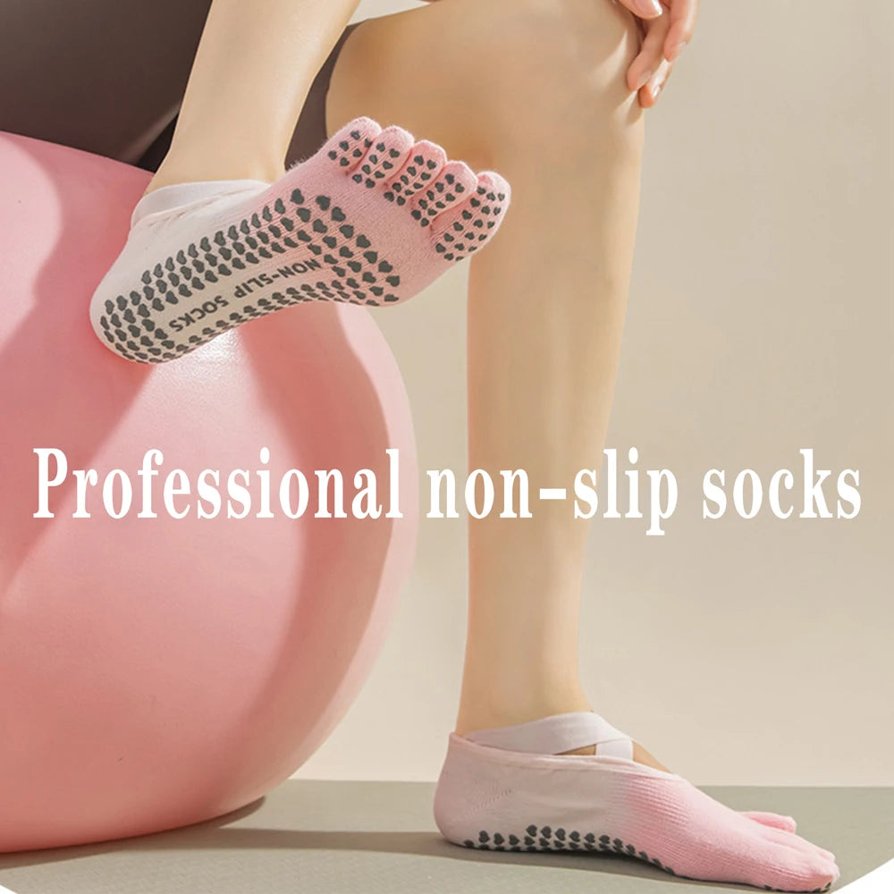 Premium Yoga Toe Socks Low Cut Tie Dye Breathable Moisture