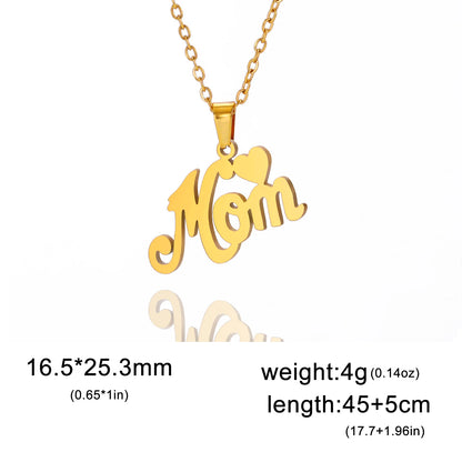 Cazador Sweet Love Heart Pendant Necklace for Women Stainless Steel Jewelry Mother's Day Gift 2025