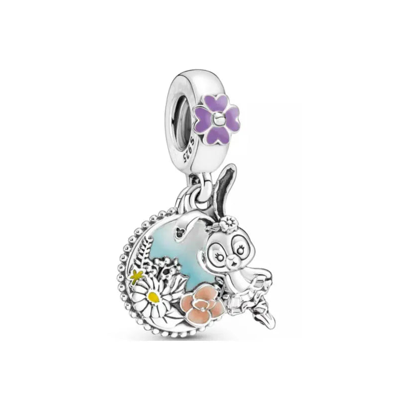 925 Silver Dress Pendant Charms for European Bracelets P1154