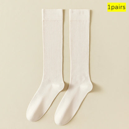 Lightweight Stackable Seamless Cotton Blend Mid Calf Socks