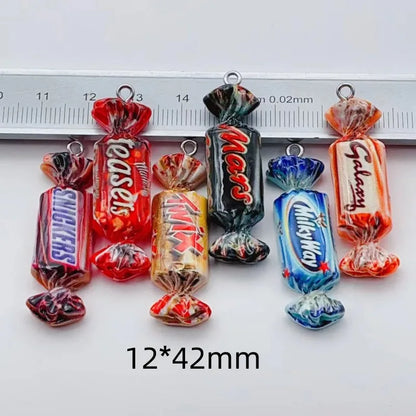 Cute Chocolate Candy Resin Charms For DIY Jewelry Bulk