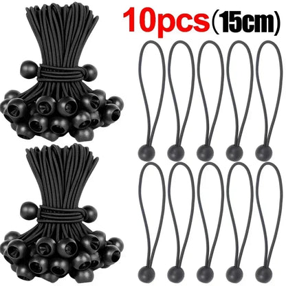 Heavy Duty Outdoor Elastic Bungee Cords Portable Tent Tie Down Rope for Shelter Cargo Canopy Tarpaulin Fixing