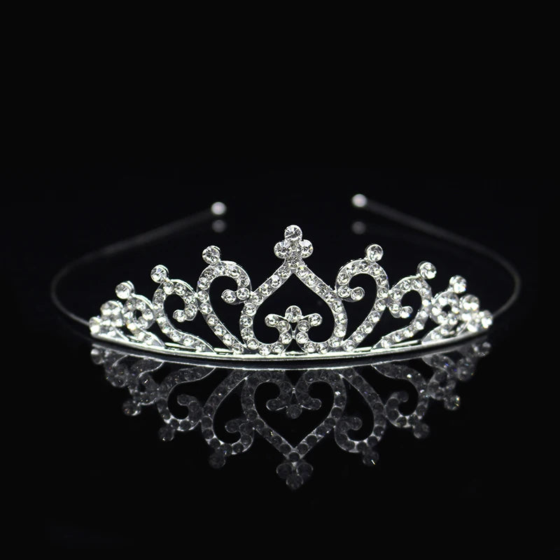 Elegant Crystal Princess Tiaras for Girls Wedding Party Hair Accessories