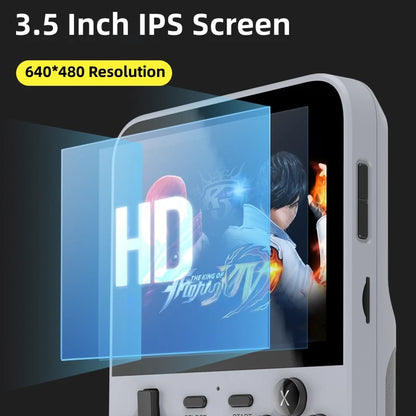 BOYHOM D007 Plus X6 3.5 Inch IPS Retro Handheld Game Console With Dual Joystick Over 10000 Games 3500mAh Battery Android Portable