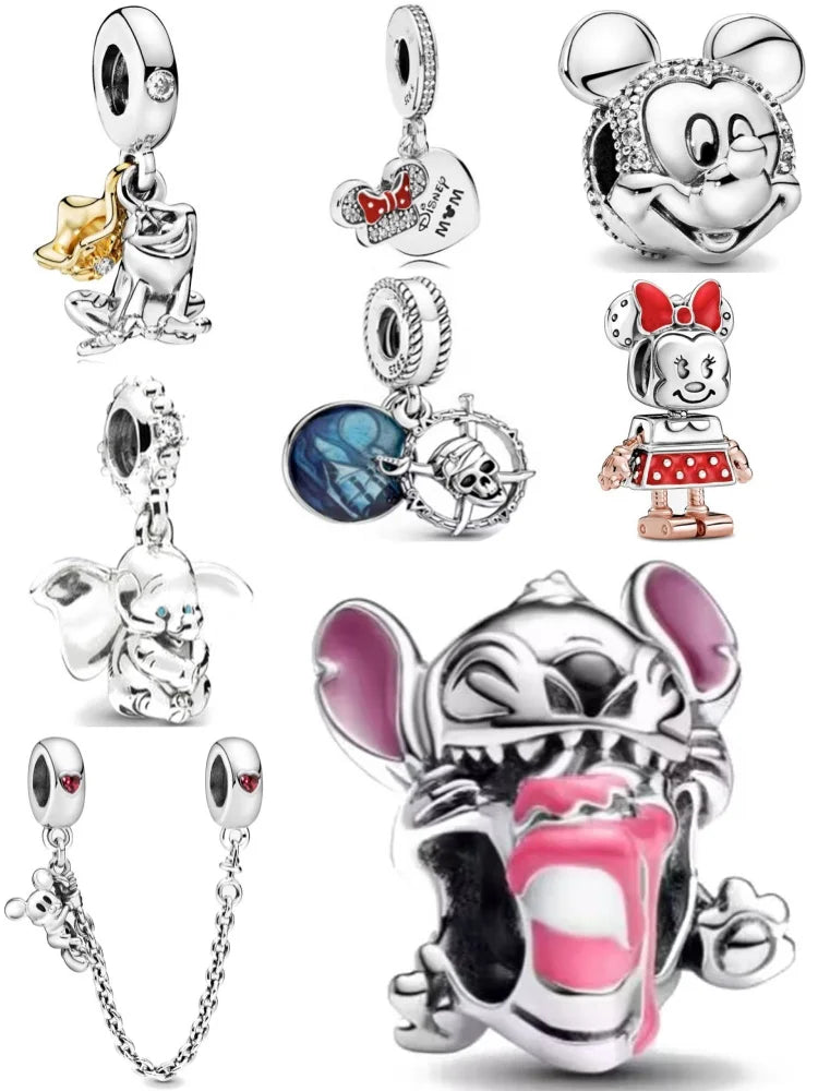Exquisite 925 Silver Animal Bead Collection Featuring Fish Dog Duck and Pig Pendants for European DIY Bracelets