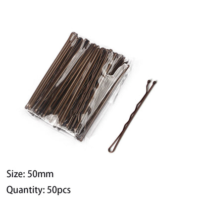 Elegant Bridal U-Shape Hair Pins Set - 50pcs Decorative Clips for Women and Girls