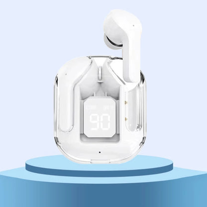 TWS Wireless Earphones Transparent Bluetooth In Ear Headset White