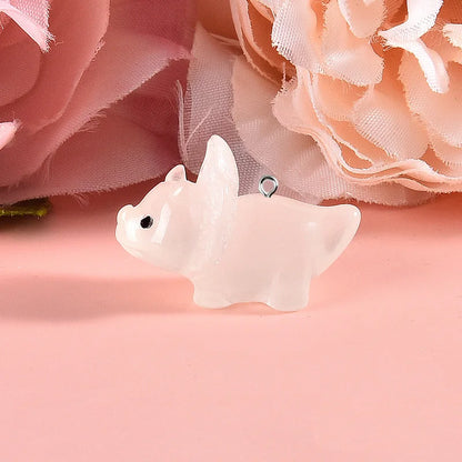 Luminous 3D Dinosaur Charms Resin Pendants for DIY Jewelry Making