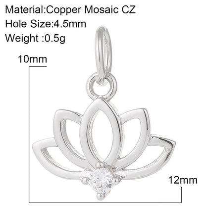Charming Gold Moon Flower Bird Pendant for DIY Jewelry Making
