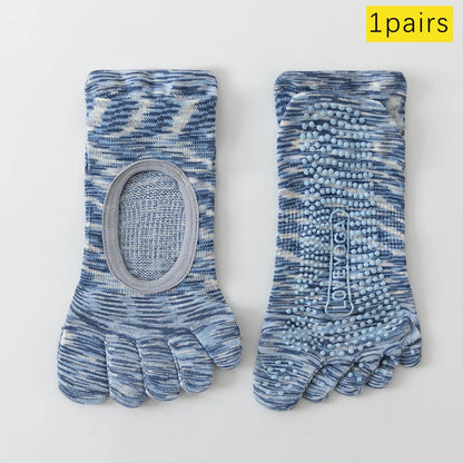 Split Toe Pilates Socks Breathable Non Slip Arch Support