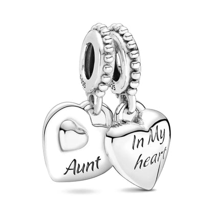 925 Sterling Silver Loving Grandma Family Tree Charm