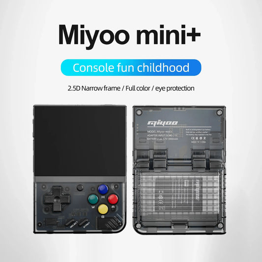 MIYOO Mini Plus V2 Portable Retro Handheld Game Console 3.5 Inch IPS 640x480 Linux System 64GB 128GB Preloaded 15K 25K Games Classic Gift